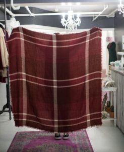 Indigo Rose, Ithaca, NY Boutique Blanket Scarf, Photography
